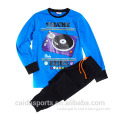 2015 hot sale blue long sleeved kids sleeping wear suits